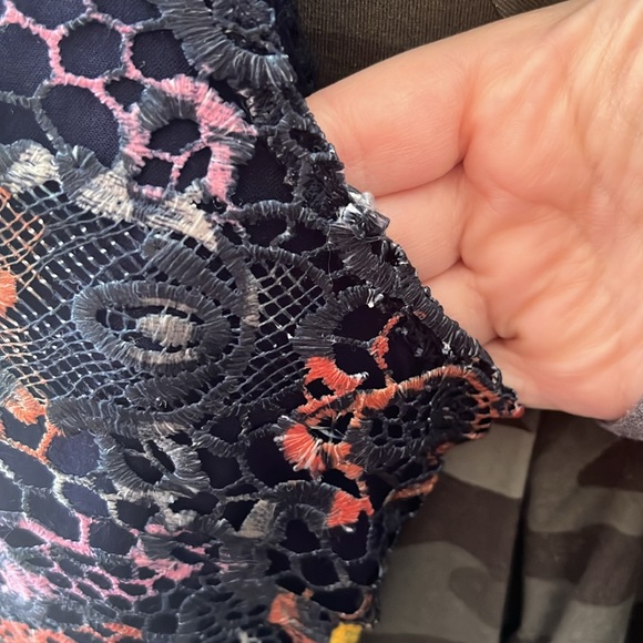 Desigual Lace Dress Hidden Zipper Sz 42 (Sz 6) - Picture 5 of 6